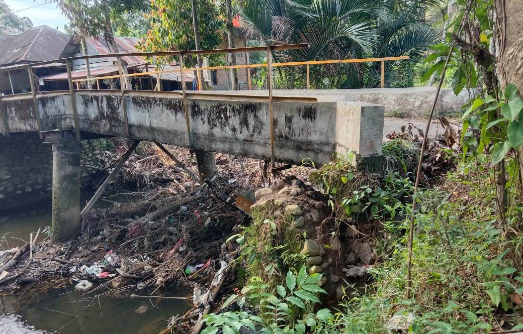 Jembatan Gantung di Rumah Panjang, Nagari Koto Berapak, Pessel, Memprihatinkan 