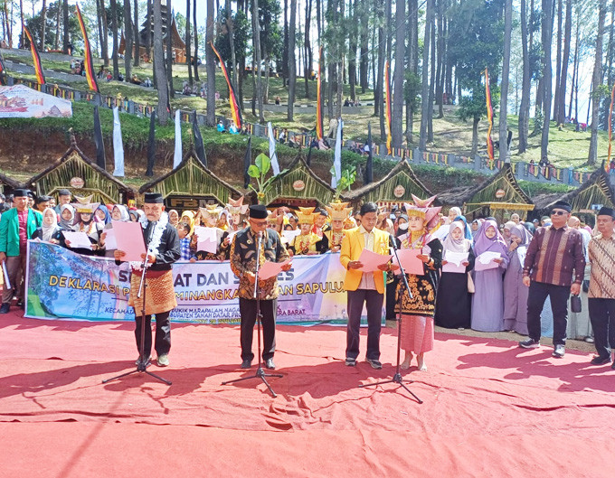 Deklarasi Piagam Minangkabau Nan Sapuluah, Menguatkan Sumpah Satie Bukik Marapalam