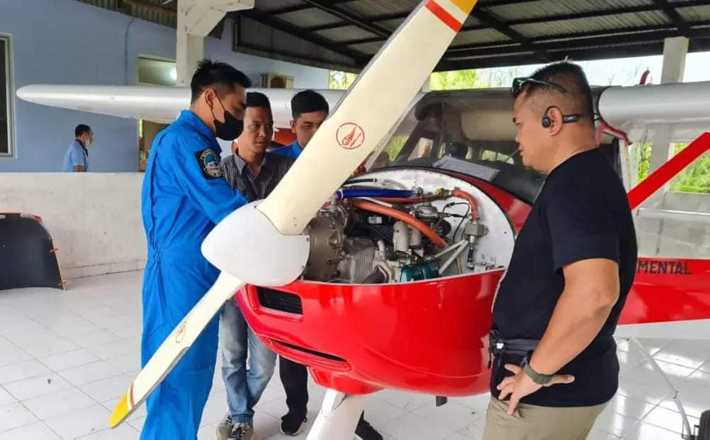 Test Flight Perdana Tecnam P92 di Lanud Sutan Sjahrir Padang