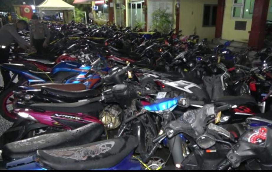 114 Motor dan 23 Mobil di Padang Dikandangkan Polisi Selama Januari 2023