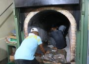 Polda Sumbar Musnahkan 263 Kg Ganja di Krematorium HBT Padang