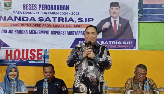 Reses Masa Sidang II, Nanda Satria Bertekad Perjuangkan Aspirasi Masyarakat Kota Padang
