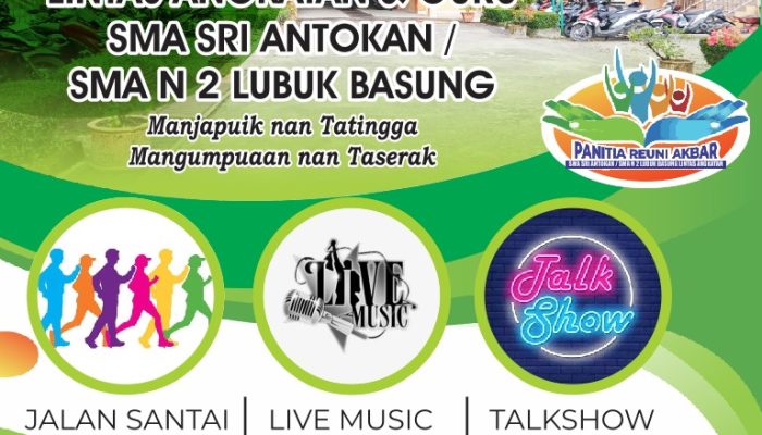 Pererat Silaturahmi, Alumni SMAN 2 Lubuk Basung Akan Gelar Reuni Akbar Lintas Angkatan