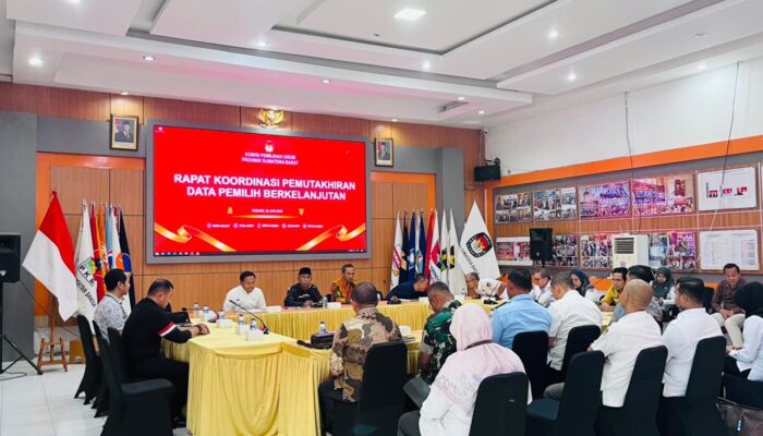 KPU Sumbar Gelar Rakor Pemutakhiran Data Pemilih Berkelanjutan Tahun 2025