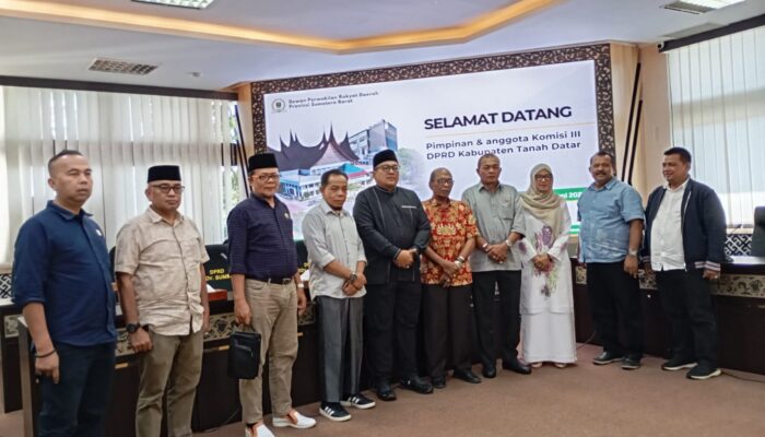Komisi III DPRD Tanah Datar Kunker ke DPRD Sumbar Bahas Pembenahan Danau Singkarak