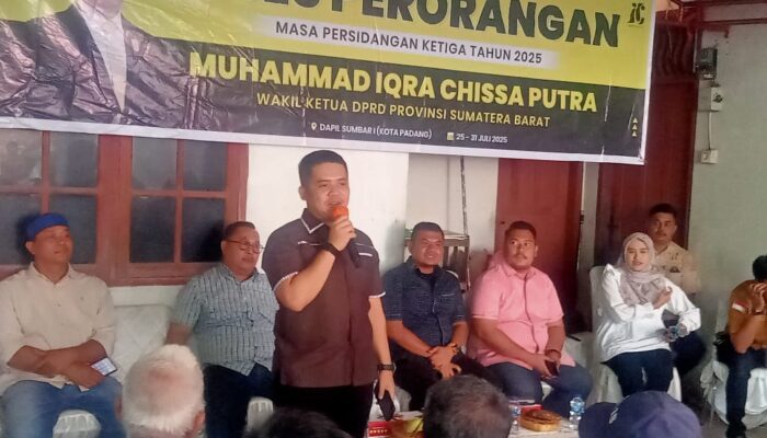 Wakil Ketua DPRD Sumbar Iqra Chissa Tampung Aspirasi Warga Kampung Jambak Kelurahan Lubuk Lintah