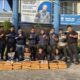 TIM BNNP Sumatera Barat bersama empat tersangka dan barang bukti berupa 100 kilogram ganja siap edar, yang berhasil diamankan Kamis (17/7) subuh. IST