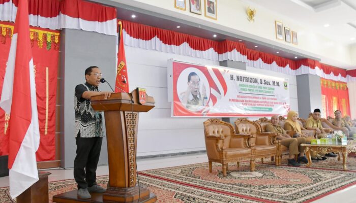 Dukung Koperasi Merah Putih, H. Nofrizon Gelar Sosialisasi Koperasi dan Usaha Kecil Penopang Ekonomi Masyarakat