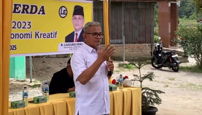 Lazuardi Erman Dorong Pemuda Matur Kembangkan Ekonomi Kreatif Sumbar dengan Sosialisasikan Perda No. 2 Tahun 2023