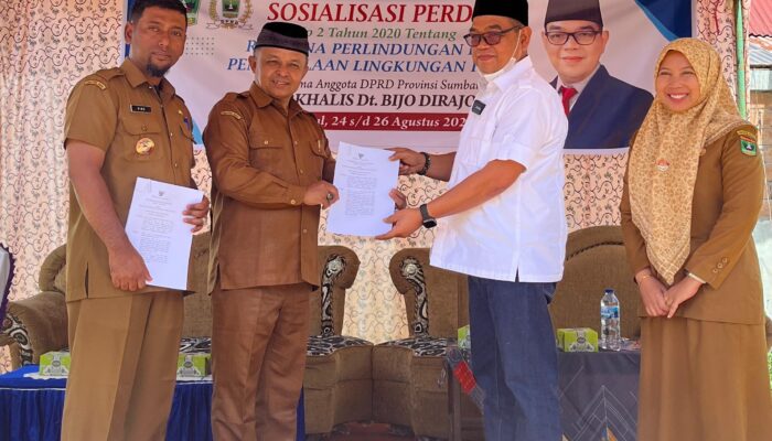 H. Nurkhalis Ajak Masyarakat Nagari Suayan Jaga Alam Sumatera Barat dengan Sosialisasikan Perda Lingkungan Hidup
