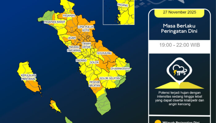 INFO BMKG UPDATE Peringatan Dini Cuaca Sumatera Barat