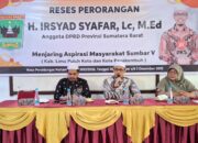 Reses ke SMAN 1 Akabiluru, Anggota DPRD Sumbar Irsyad Syafar Serap Aspirasi Warga