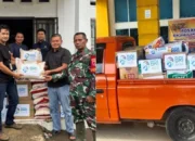 Warga Terdampak Banjir Terima Bantuan Paket Sembako dari BRI Cabang Simpang Empat