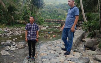 Dalam Rangkaian Reses, Ali Muda Tinjau Pembangunan Pebahan Tebing Batang Ombak di Jorong IX Abam Pasaman