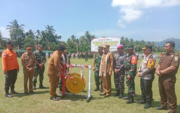 Wagub Sumbar Vasko Ruseimy Buka Resmi TMMD ke-127 di Koto Berapak Bayang Kabupaten Pesisir Selatan