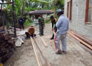 Satgas TMMD ke-127 di Pessel Terus Percepat Proses Rehabilitasi RTLH Milik Suharti di Nagari Koto Berapak, Bayang