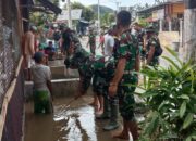 Cegah Terjadi Banjir, Satgas TMMD ke-127 Pesisir Selatan Gelar Pembersihan Saluran Air di Permukiman Warga