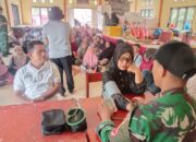 Satgas TMMD ke-127 Pesisir Selatan Beri Pelayanan Kesehatan Gratis ke Masyarakat di Kenagarian Talaok, Bayang