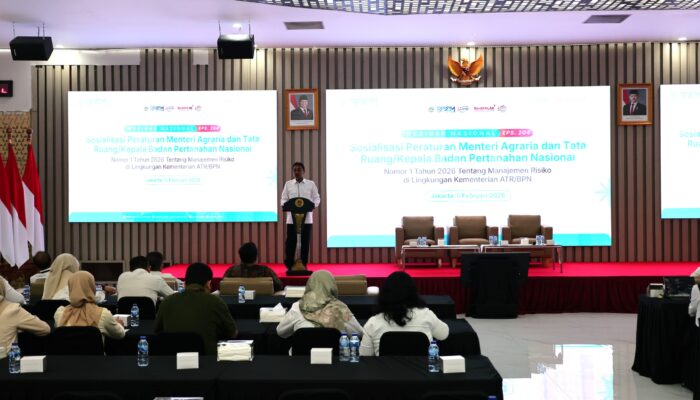 Manajemen Risiko Jadi Pilar Pelayanan, ATR/BPN Sosialisasikan Permen 1/2026