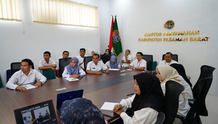 Perkuat Profesionalisme Layanan, PPPK BPN Pasaman Barat Ikuti Pembekalan dari Kanwil BPN Sumbar