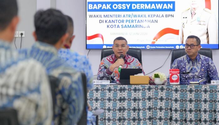 Dari Samarinda, Wamen Ossy Tekankan ATR/BPN Wajib Hadir sebagai Solusi Pembangunan di Kaltim