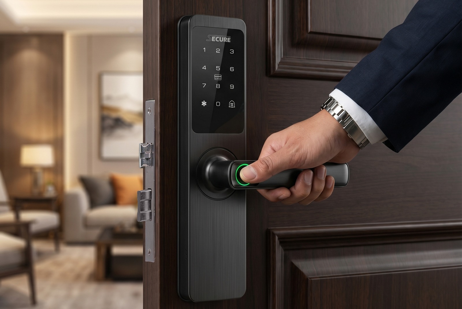 Secure Eazy Lock E1 — Digital Door Lock dengan Sensor Sidik Jari