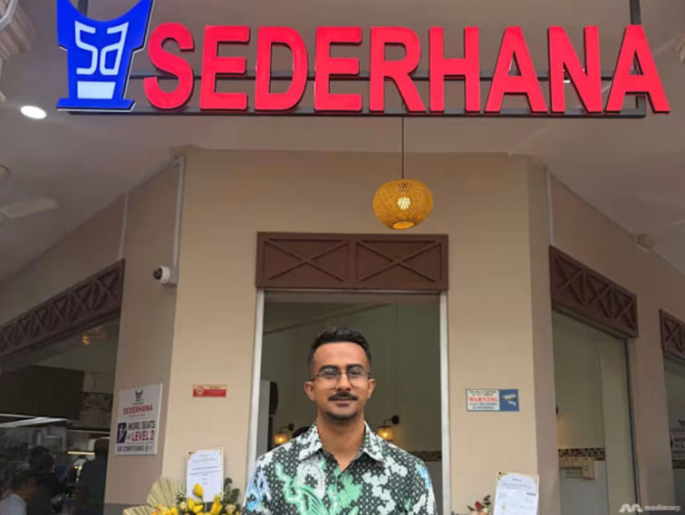 Asyraf Rasheed pengusaha kuliner Singapura dengan RM Sederhana nya (Foto: Khalil Samsuri/CNA)
