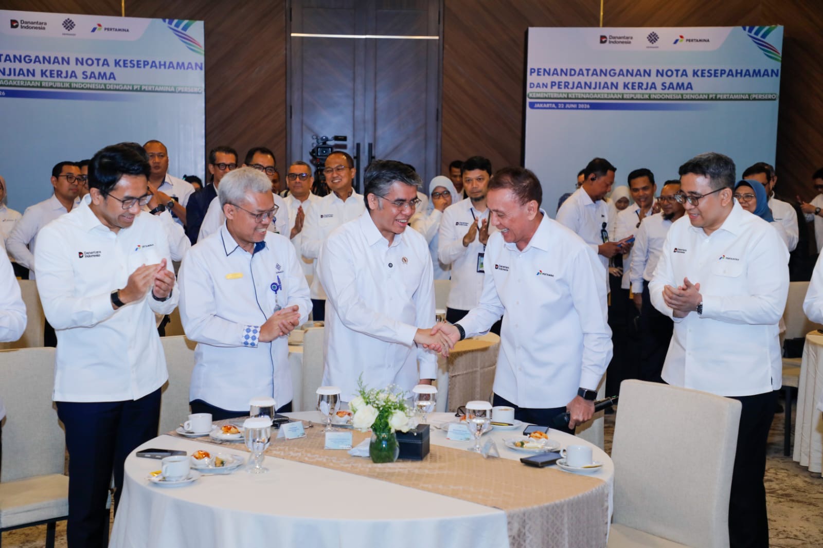 Ramah tamah Menaker dan Direkai Pertamina