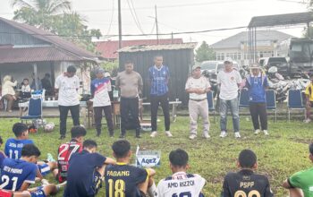 Seleksi Tahap Awal Tim Sepakbola Porprov Padang Berlangsung Ketat, Bitel : Kami Mencari yang Terbaik