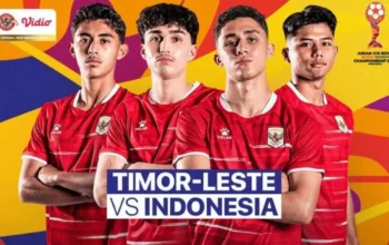 Indonesia Menang 3-0 Lawan Timor Leste, Vietnam Masih Pimpin Grup A