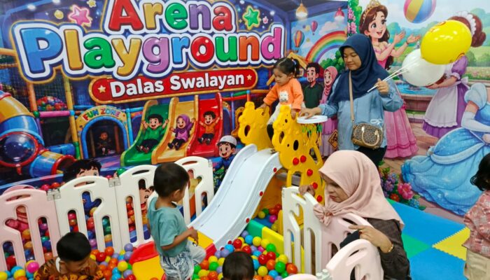 Kini Sudah Ada Arena Playground Gratis untuk Anak Bermain di Dalas Swalayan