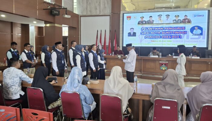 SMSI Kota Bukittinggi Dilantik, Roni Novendra Jadi Ketua