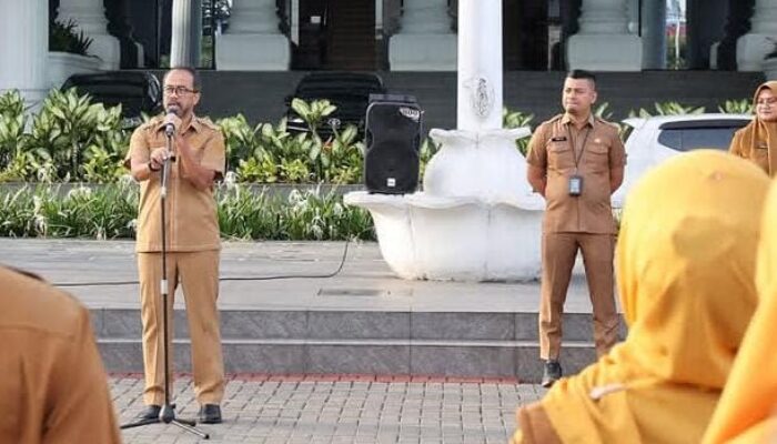 Tingkatkan Koordinasi dan Pelayanan Publik, Sekretariat DPRD Sumbar Gelar Apel Pagi Rutin
