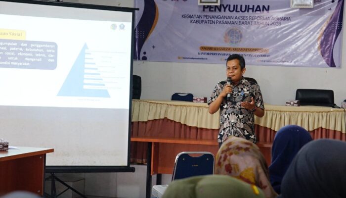 Reforma Agraria Tak Berhenti di Sertifikat, Penyuluhan di Pasaman Barat Dorong Tanah Jadi Sumber Kesejahteraan