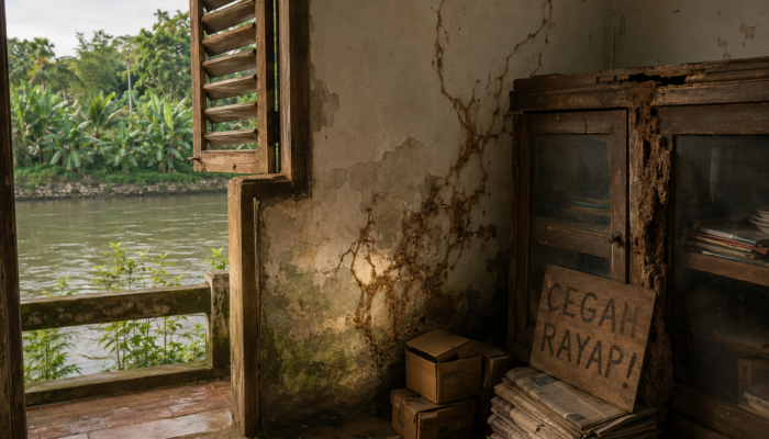 Awas, Rumah Dekat Sungai Lebih Rawan Diserang Rayap! Ini Cara Mencegahnya