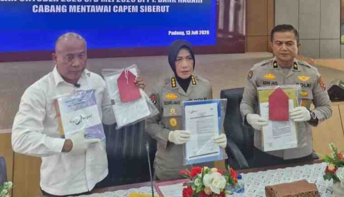 Polda Sumbar Bongkar Korupsi Rp50 M di Bank Nagari