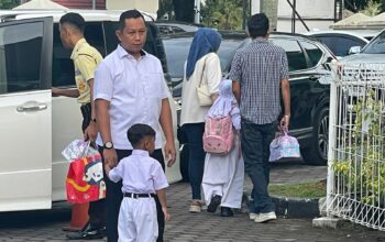 Program GATI, Bahagianya Diantar Ayah pada Hari Pertama Masuk Sekolah