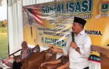 Sosialisasikan Perda Nomor 9 Tahun 2018, Zuldafri Darma Ajak Masyarakat Perangi Narkoba 