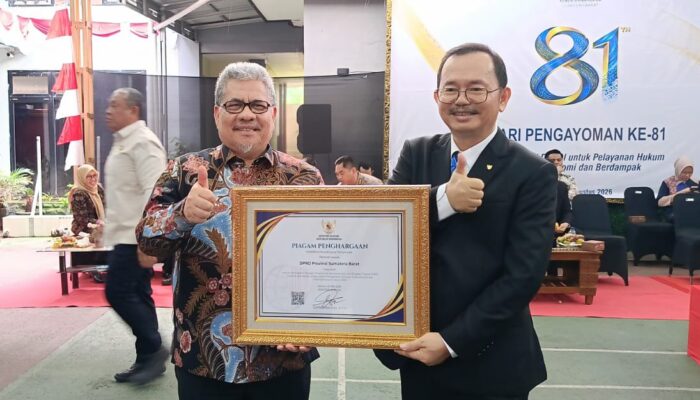DPRD Sumbar Raih Peringkat IV Terbaik Nasional dengan Predikat “Istimewa” Atas Kinerja Pengelolaan JDIH