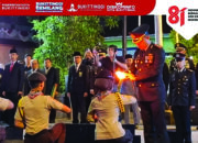 Kota Bukittinggi Gelar Upacara Taptu dan Pawai Obor Peringati HUT RI ke-81
