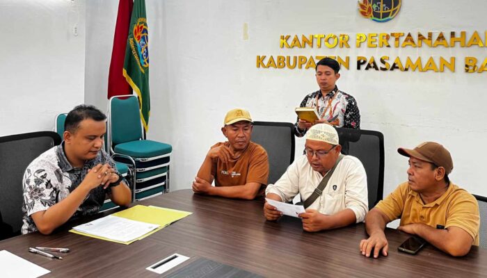 Dokumen Tanah Hilang, Pemohon Ikuti Proses Sumpah di Kantah Pasaman Barat