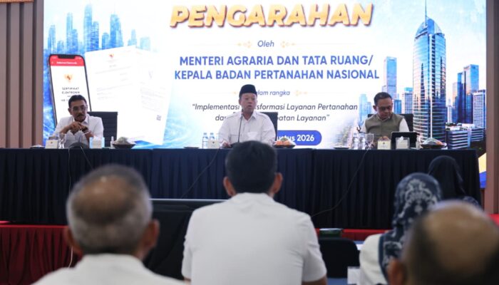 Nusron: Transformasi Layanan Pertanahan Harus Pasti, Cepat, dan Terukur