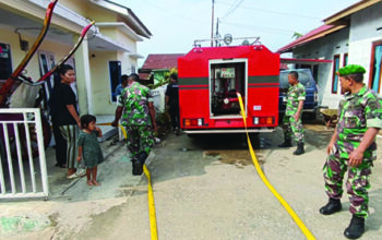 Atasi Krisis Air di Bukit Apik, Kodim 0304/Agam Gerak Cepat Salurkan Air Bersih
