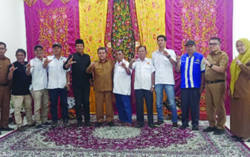 Jalin Kolaborasi, PWI Agam Audiensi dengan Bupati Beni Warlis