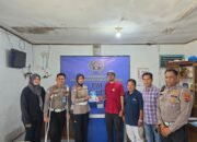 HUT ke-71 Lalu Lintas Bhayangkara : Satlantas Polresta Bukittinggi Bagikan Masker Untuk Wartawan, Antisipasi Penyakit ISPA
