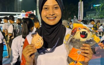 Pekerja BRI Solok, Mutiara Fatika Membanggakan, Raih Perunggu di Ajang Porprov XVI Sumbar