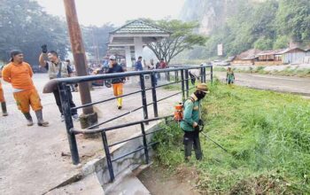 Jelang Minang Geopark Run 2026,  Goro Bersih-bersih Ngarai Sianok