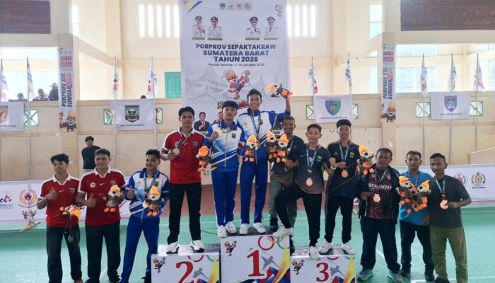 Tim Takraw Pesisir Selatan Koleksi Empat Medali Perak dan Tiga Perunggu pada Porprov XVI Sumatera Barat 2026