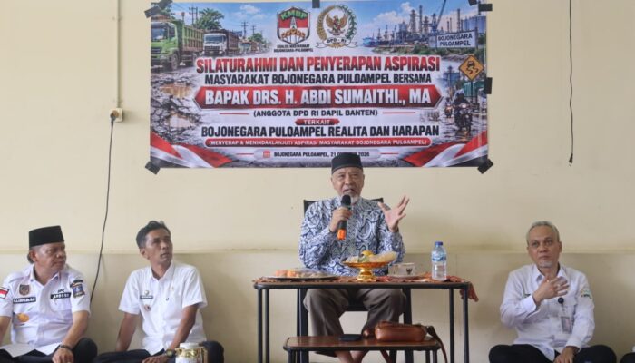 Tagih Janji Kepgub 567, Warga Bojonegara–Puloampel Mengadu ke Senator Abdi Sumaithi